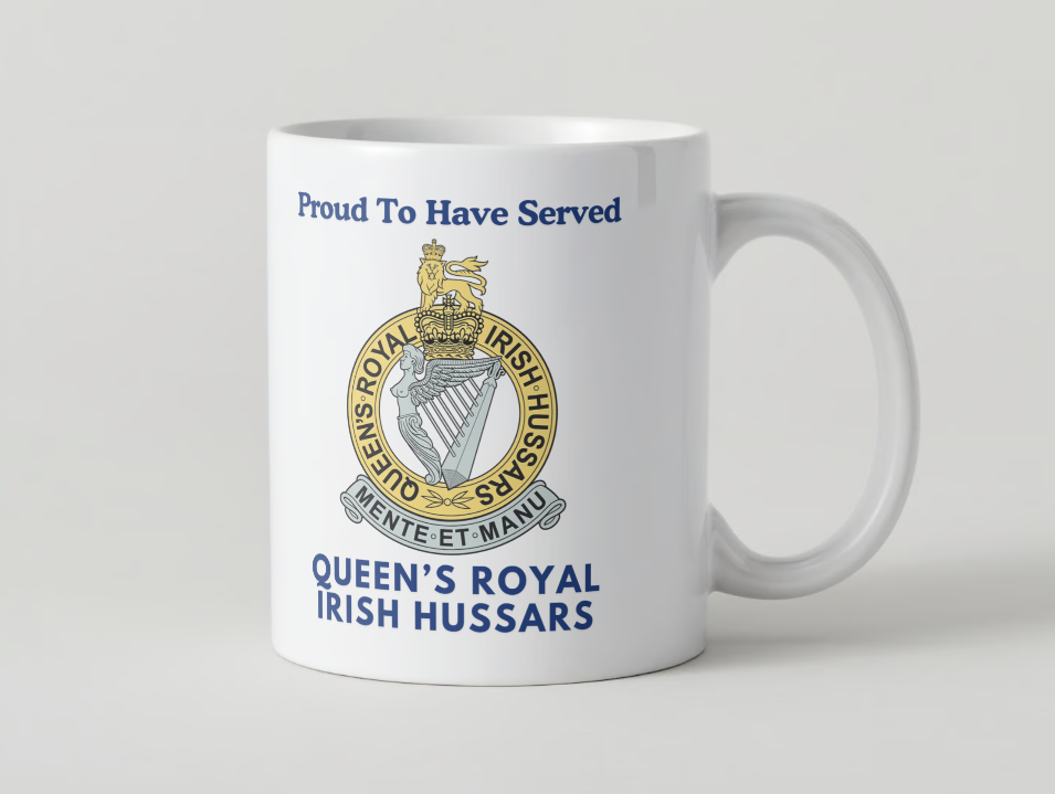 Queen's Royal Irish Hussars Veterans Mug