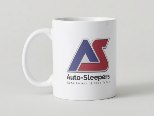 Auto Sleepers Motorhome Mug manufacturer logo the perfect motorhome accessory