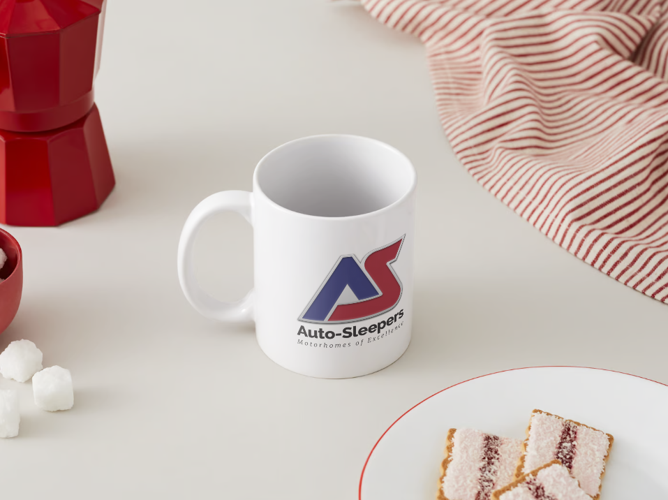 Auto Sleepers Motorhome Mug manufacturer logo the perfect motorhome accessory