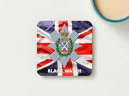 Black Watch Military Coaster set of 2 or 4