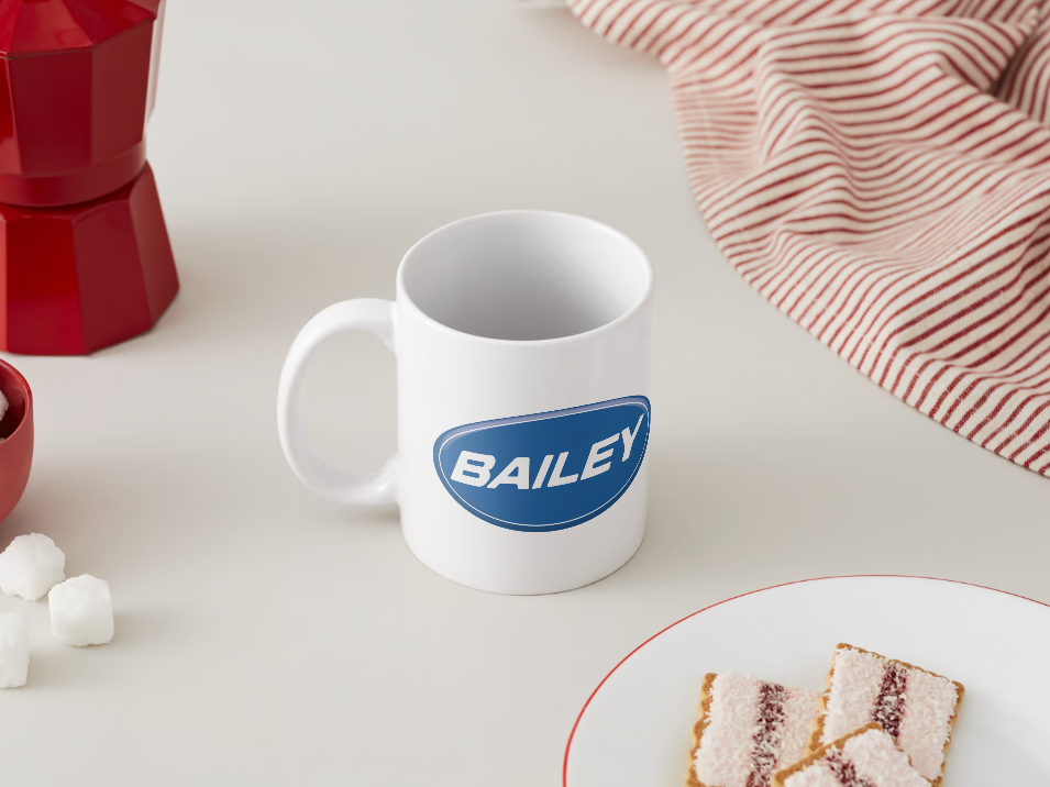 Bailey Motorhome Mug manufacturer logo the perfect motorhome accessory
