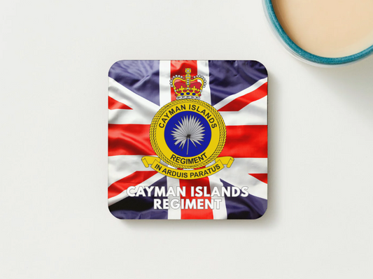 Cayman Islands Regiment Military Coaster set of 2 or 4