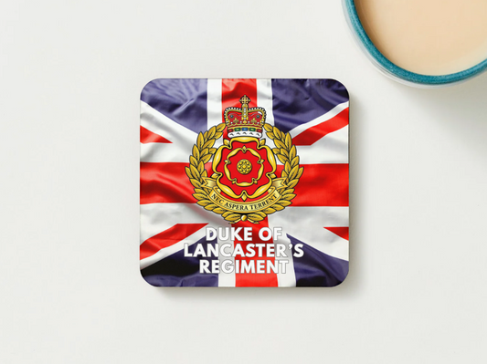 Duke of Lancaster's Regiment Military Coaster set of 2 or 4