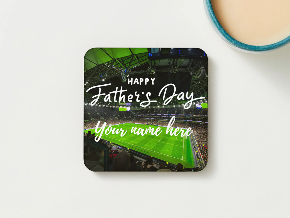 Father's Day Coasters SET of 2 or 4 Happy Fathers Day Personalised