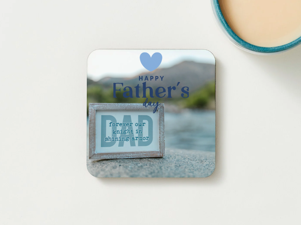 Father's Day Coasters SET of 2 or 4 Happy Fathers Day