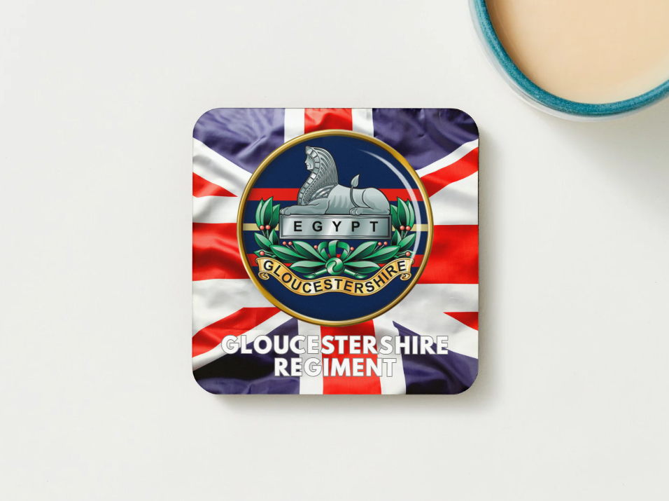 Gloucestershire Regiment Military Coaster set of 2 or 4