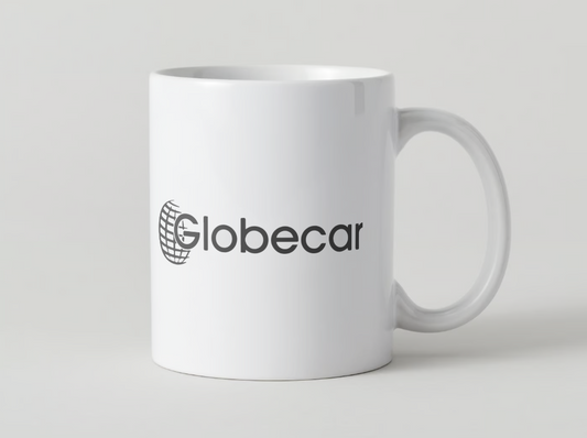 Globecar Motorhome Mug manufacturer logo the perfect motorhome accessory