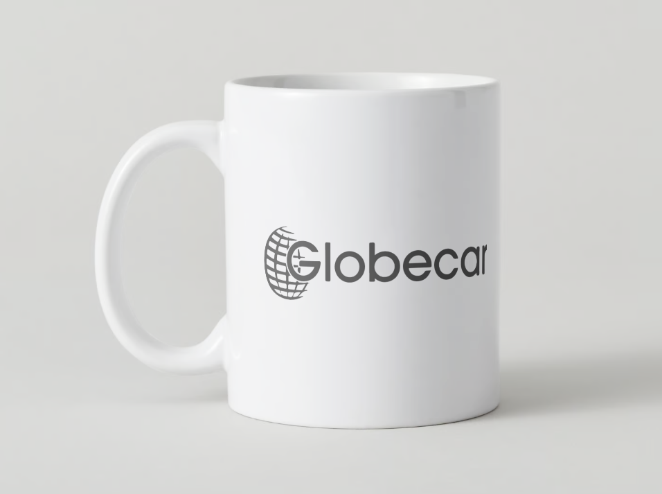 Globecar Motorhome Mug manufacturer logo the perfect motorhome accessory