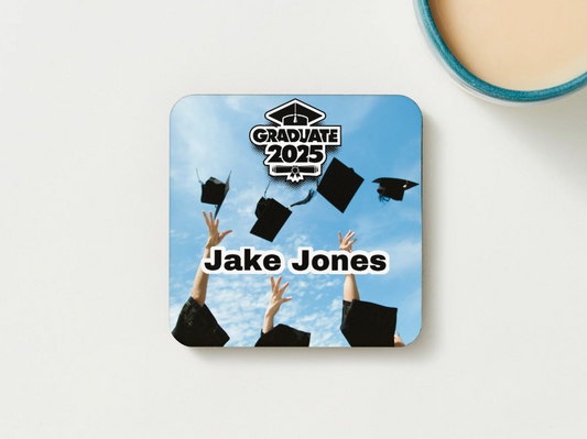 Graduation Coasters SET of 2 or more Personalised Graduate 2025