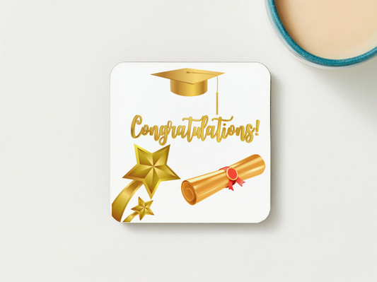 Graduation Coasters SET of 2 or more Congratulations