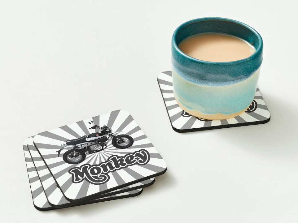 Honda Monkey 125 Coaster Set – Perfect for Bike Enthusiasts