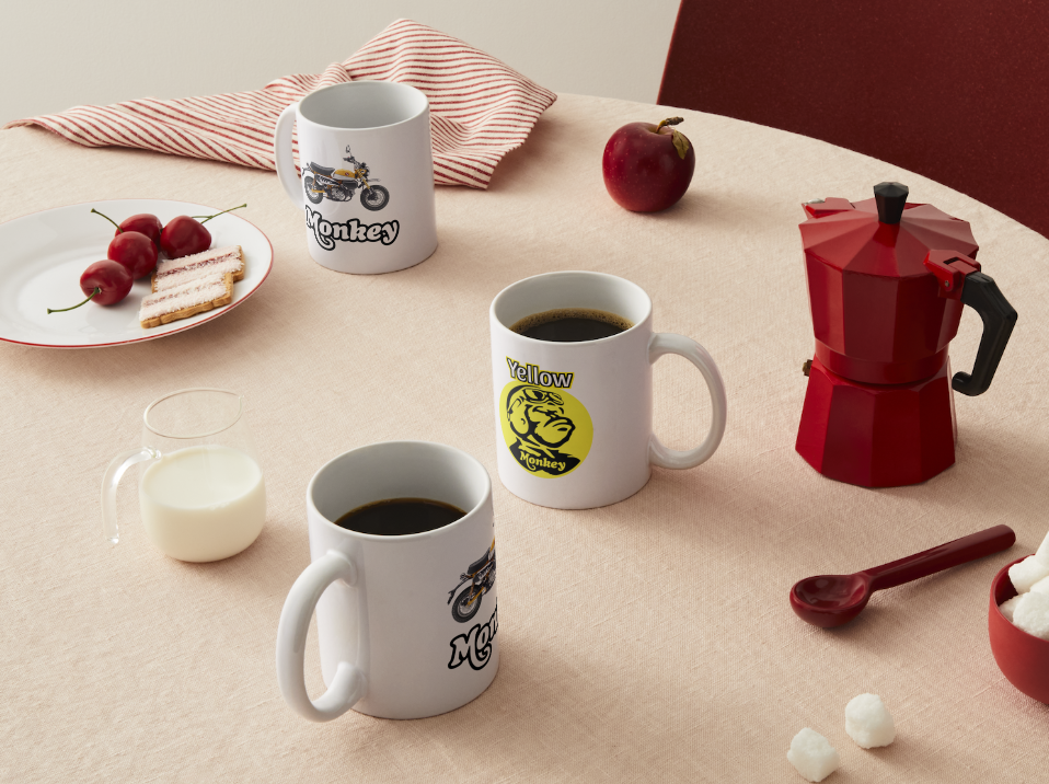 Honda Monkey 125 Mug & Coaster Set β Perfect for Bike Enthusiasts