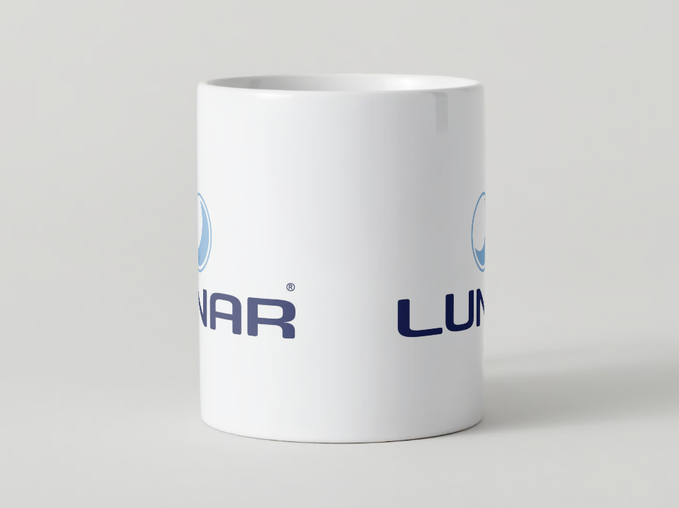 Lunar Motorhome Mug manufacturer logo the perfect motorhome accessory
