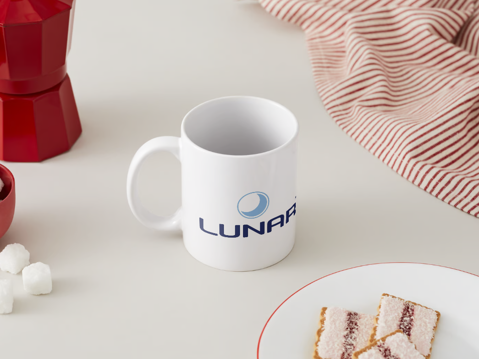 Lunar Motorhome Mug manufacturer logo the perfect motorhome accessory