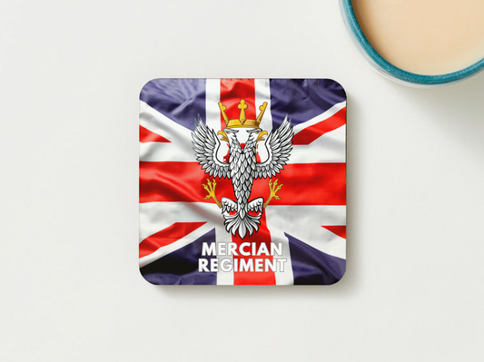Mercian Regiment Military Coaster set of 2 or 4