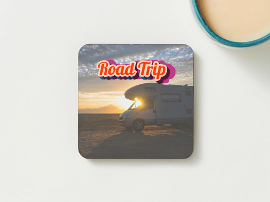 Motorhome Coasters Campervan SET of 2 or 4 Road Trip
