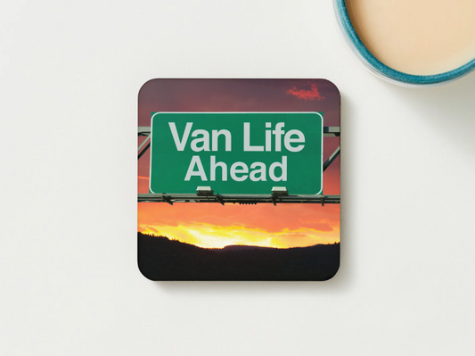 Motorhome Coasters Campervan SET of 2 or 4 Van Life Ahead