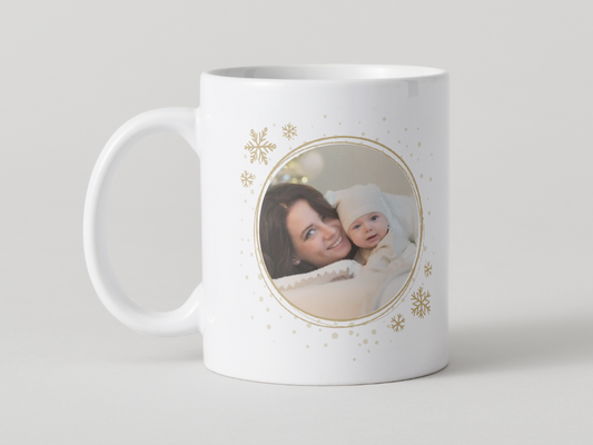 Mum & Baby Christmas Mug & Coaster Set – Festive Family Gift