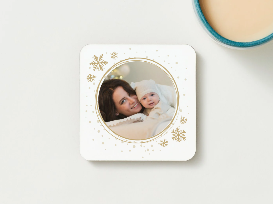 Mum & Baby Christmas Mug & Coaster Set – Festive Family Gift