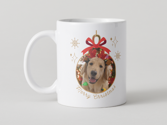 Personalised Pet Christmas Mug & Coaster Set – Celebrate Your Furry Friend