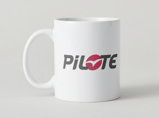 Pilote Motorhome Mug manufacturer logo the perfect motorhome accessory
