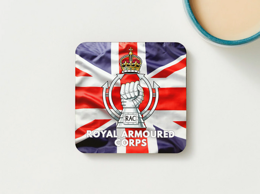 Royal Armoured Corps Military Coaster set of 2 or 4