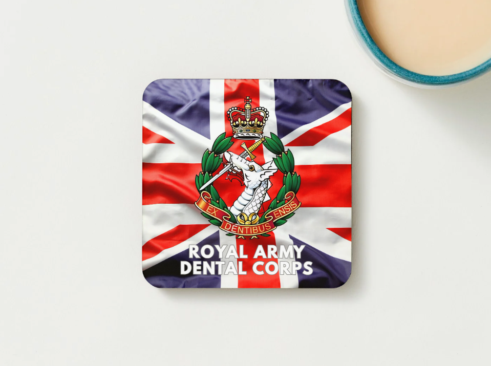 Royal Army Dental Corps Military Coaster set of 2 or 4