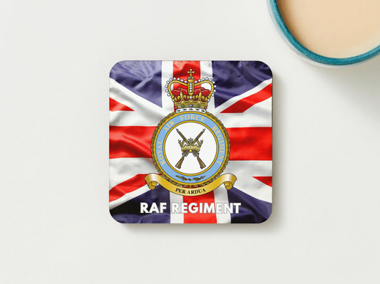Royal Air Force (RAF) Regiment Veterans Military Coaster set of 2 or 4