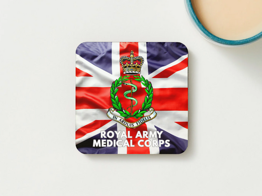 Royal Army Medical Corps Military Coaster set of 2 or 4