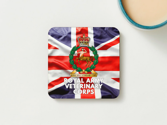 Royal Army Veterinary Corps Military Coaster set of 2 or 4