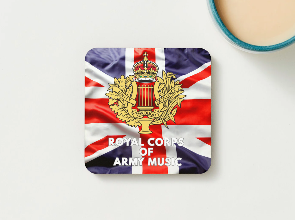 Royal Corps Of Army Music Military Coaster set of 2 or 4