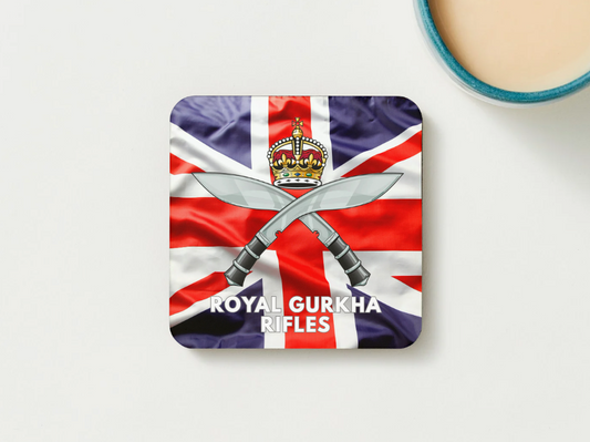 Royal Gurkha Rifles Military Coaster set of 2 or 4