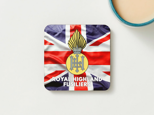Royal Highland Fusiliers Military Coaster set of 2 or 4