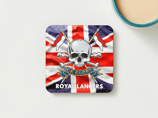 Royal Lancers Military Coaster set of 2 or 4