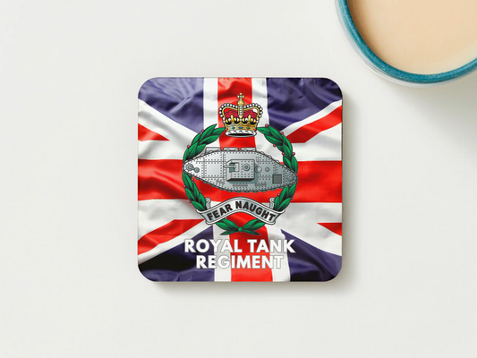 Royal Tank Regiment Military Coaster set of 2 or 4