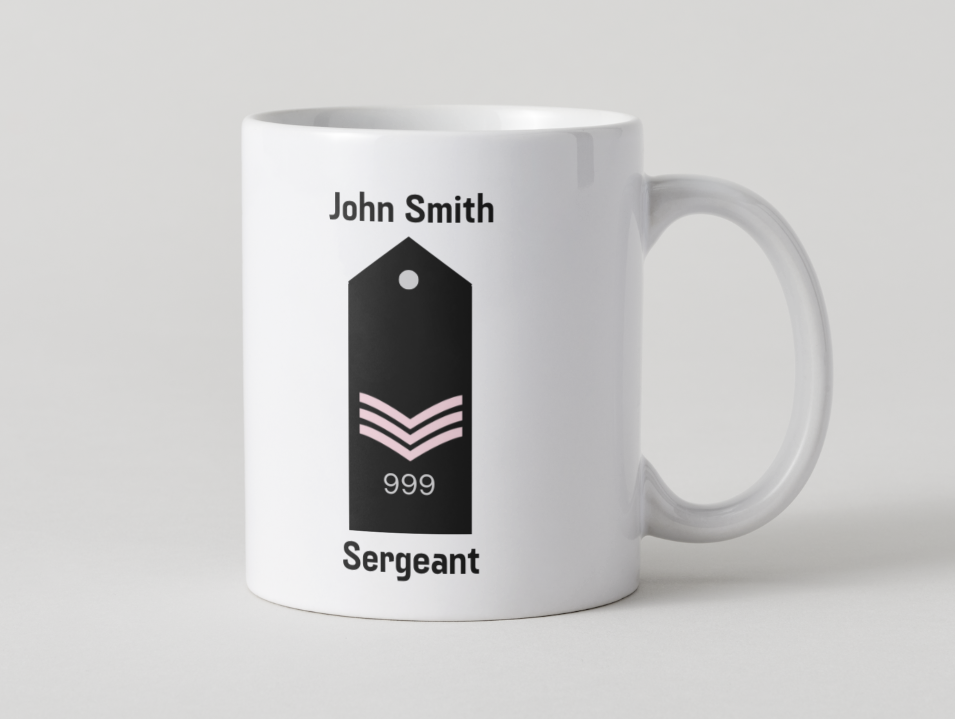 Police Mugs UK Veteran Personalised Epaulettes