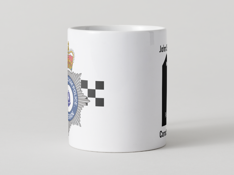 Police Mugs UK Veteran Personalised Epaulettes