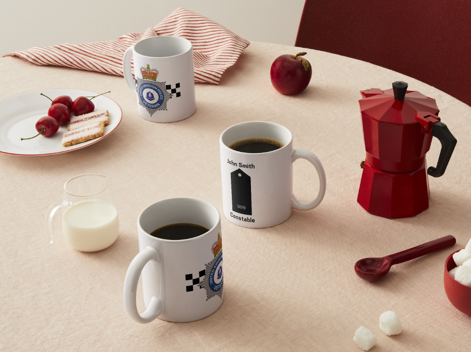 Police Mugs UK Veteran Personalised Epaulettes