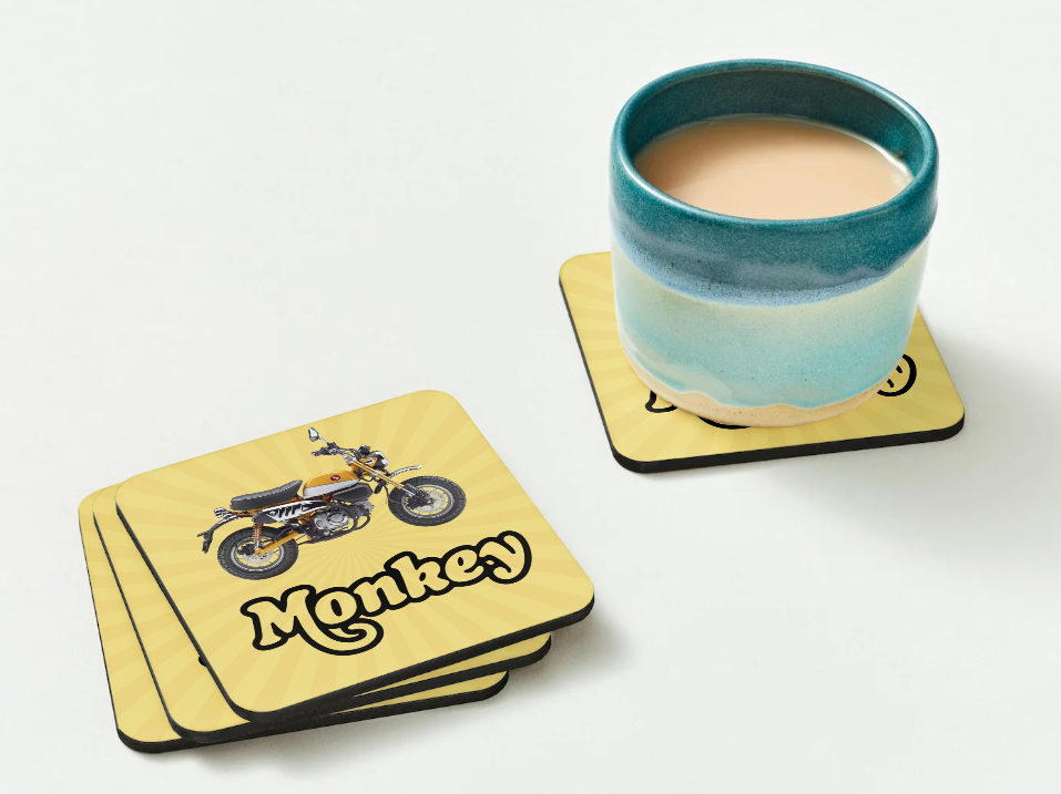 Honda Monkey 125 Mug & Coaster Set β Perfect for Bike Enthusiasts