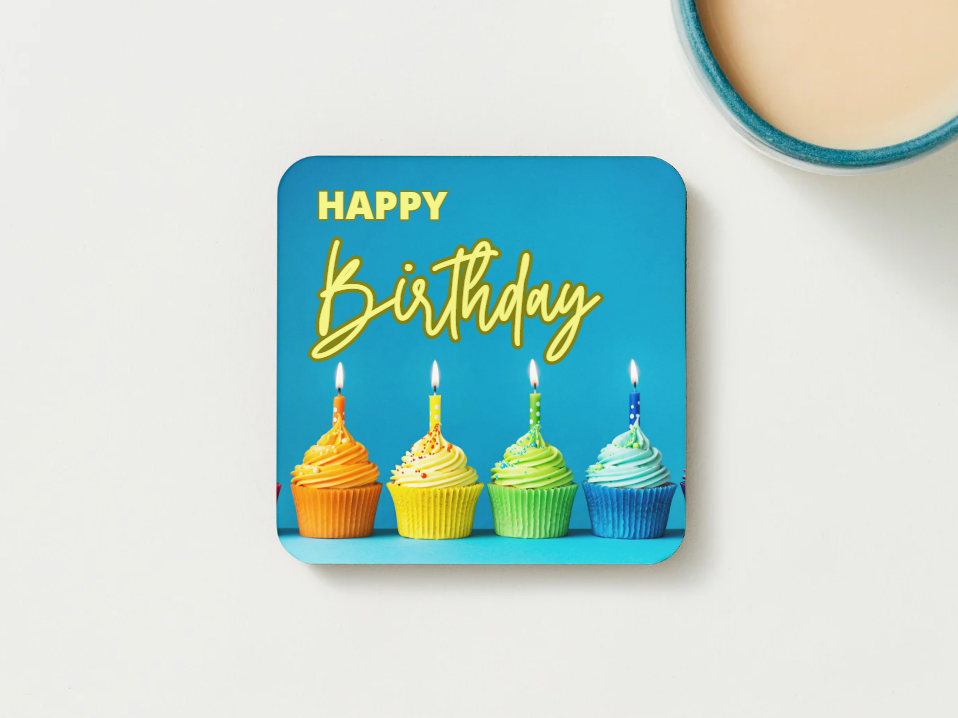 Happy Birthday Coaster