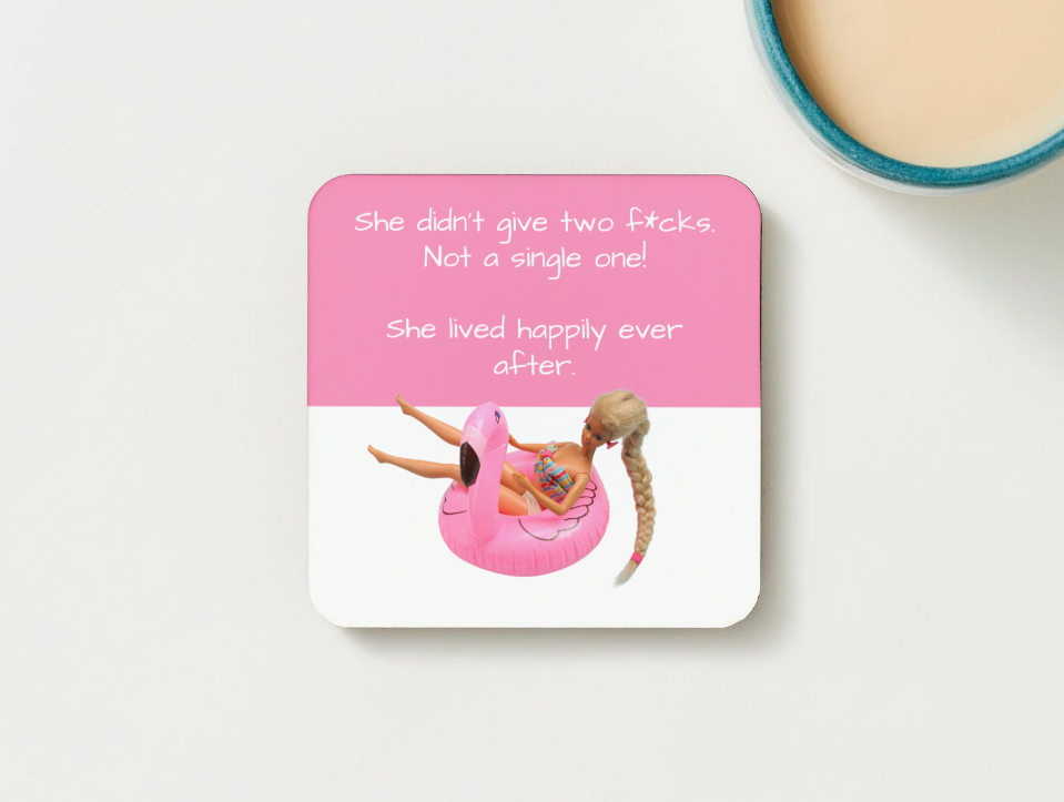 Adult Humour “Happily Ever After” Doll Mug – Relaxing Rubber Ring Design