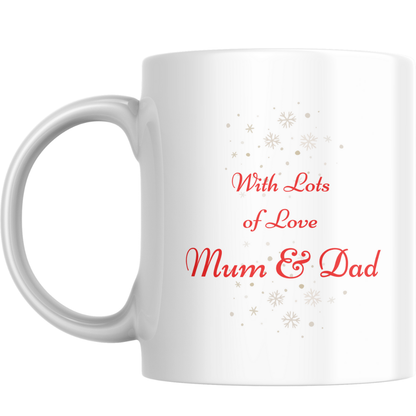 Personalised Baby’s 1st Christmas Mug – Festive Photo Frame Design