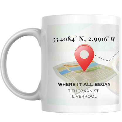 Couples Coordinates Mug Set – Personalised Location Gift