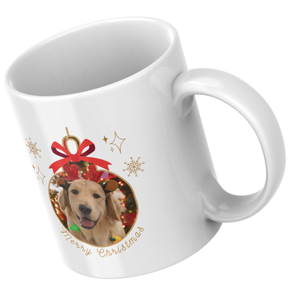Personalised Pet Christmas Mug & Coaster Set – Celebrate Your Furry Friend