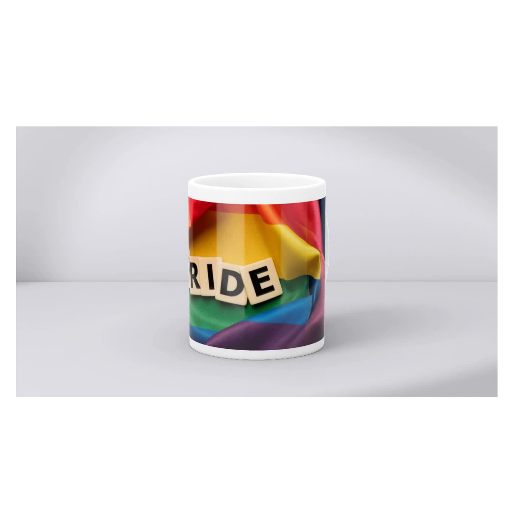 Pride Scrabble Tiles Mug – Full Wrap Design