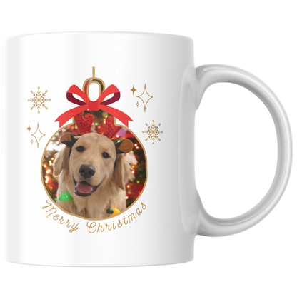 Personalised Pet Christmas Mug & Coaster Set – Celebrate Your Furry Friend
