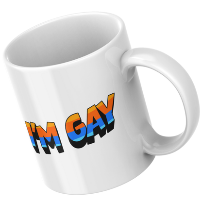 “Just in Case I’m Gay” Rainbow Mug