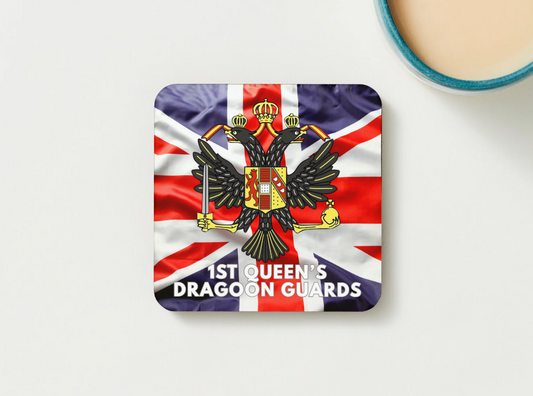 1st Queens Dragoon Guards Military Coaster set of 2 or 4