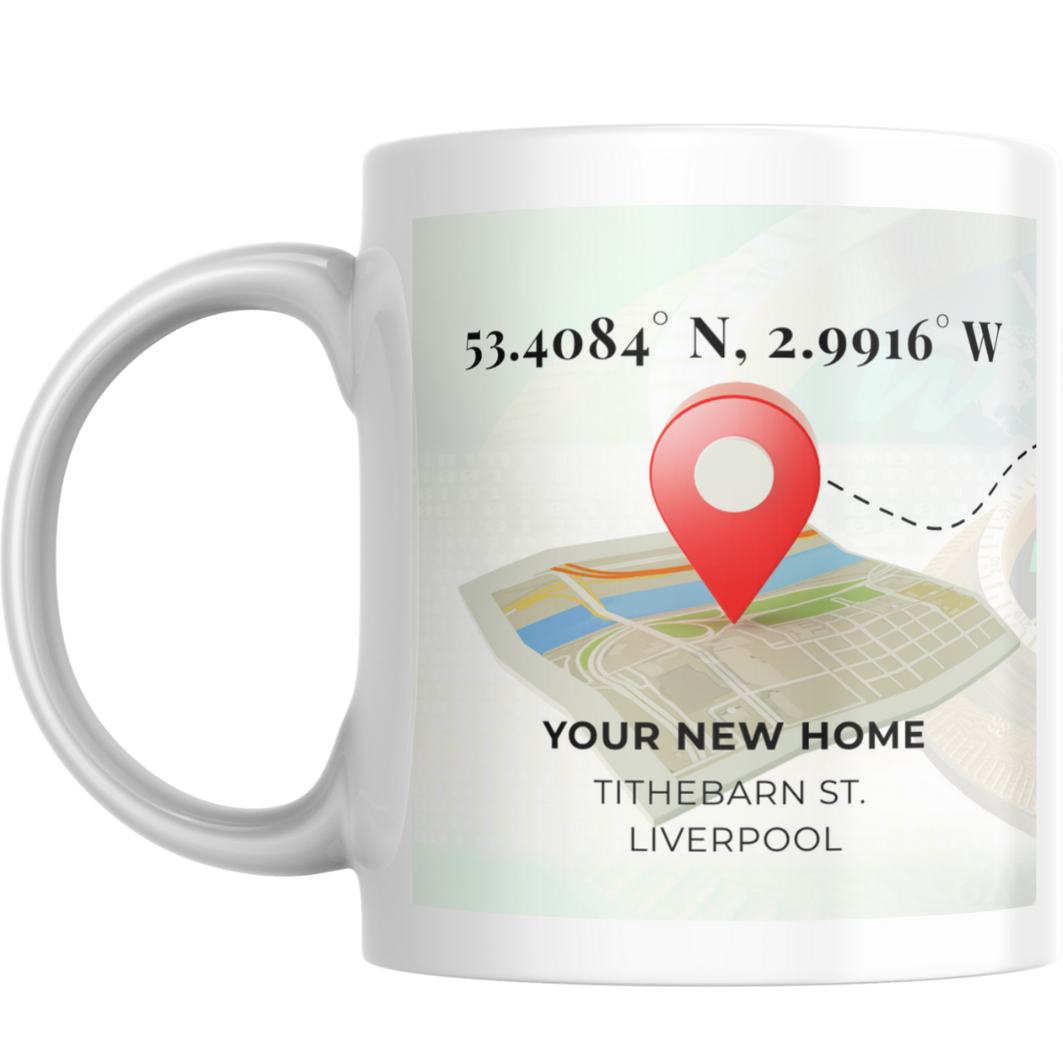 Your New Home Coordinates Mug Set – Personalised Location Gift
