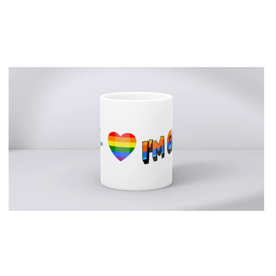 “Just in Case I’m Gay” Rainbow Mug